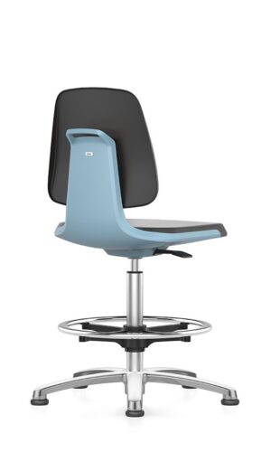 9121 Labsit 3 paaukštinta laboratorinė kėdė su pėdutėmis