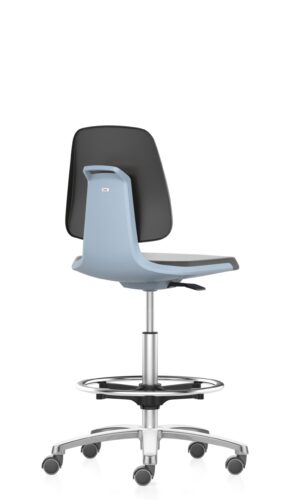 9125 Labsit 4 paaukštinta laboratorinė kėdė su ratukais